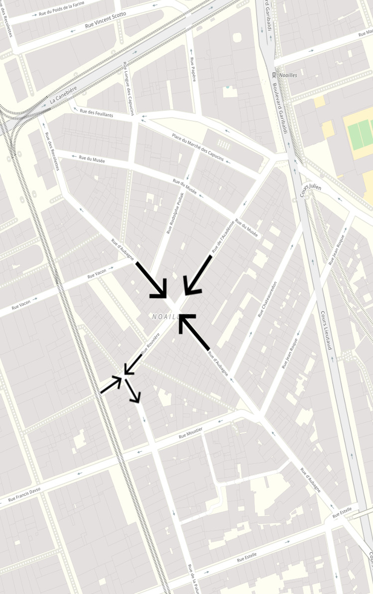 infographie noailles pieton