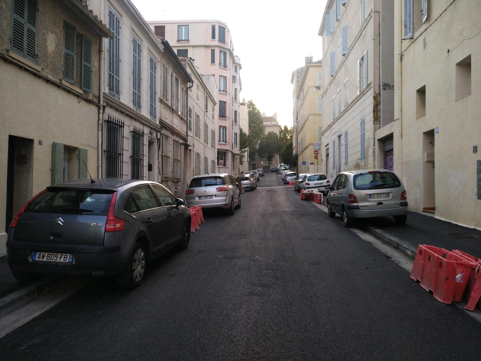rue curie, Marseille, piste cyclable, double sens cyclable