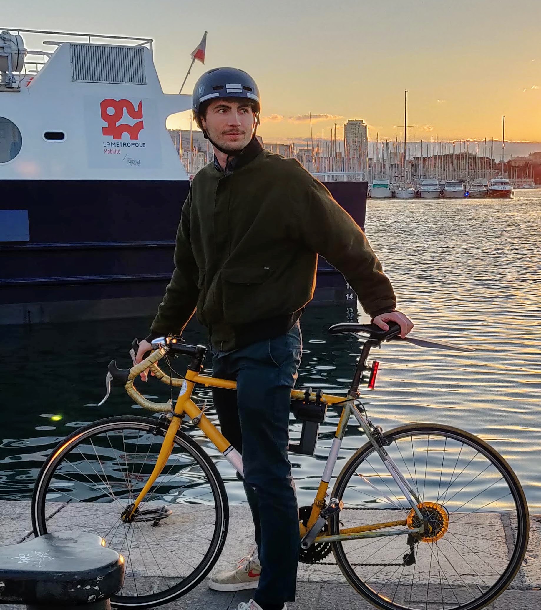 vélo, personne, vigilo, marseille