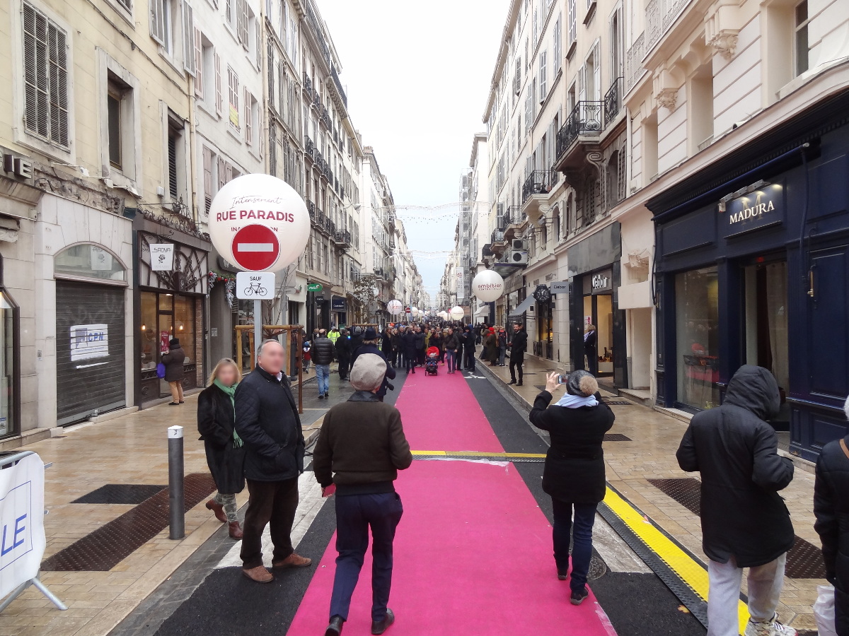 Inauguration Rue Paradis Marseille