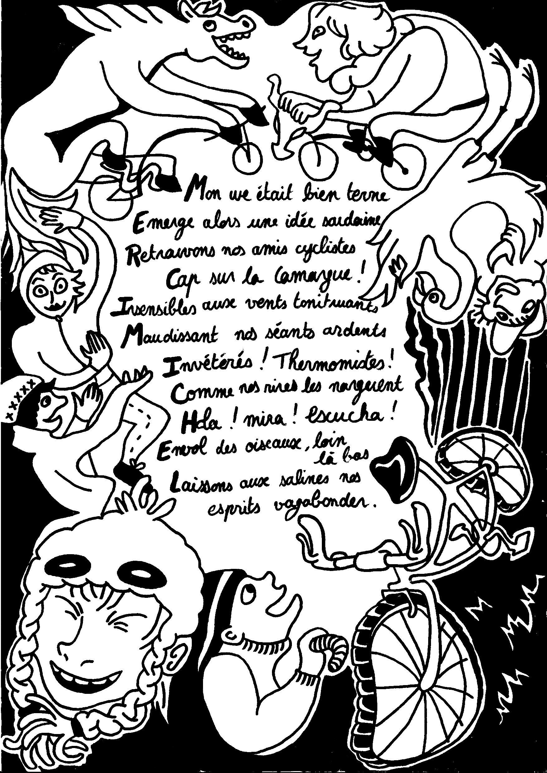 Votage vélo camargue 2019 poème