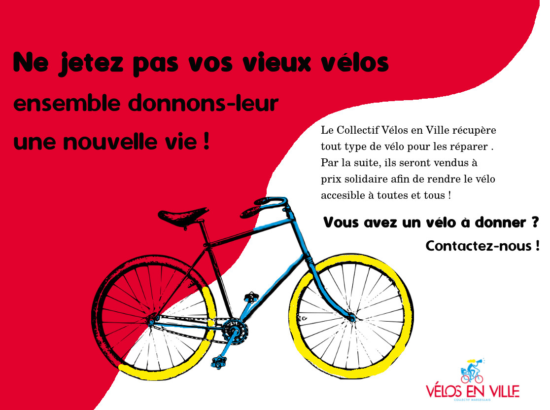 Ne jetez pas vos vélos donnez-les RS