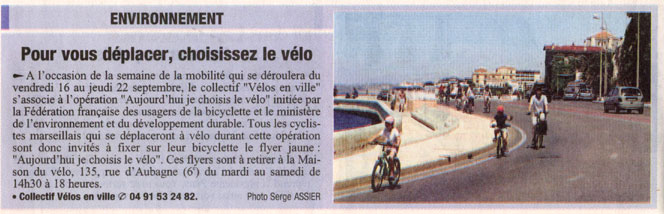 2005.09.15.LaProvence.Pour vous déplacer choisissez le vélo