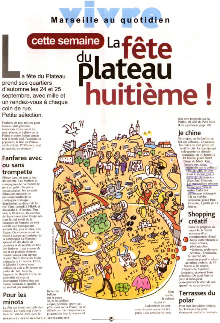 2005.09.21.MarseilleLHebdo.La fête du plateau huitième 735x1080