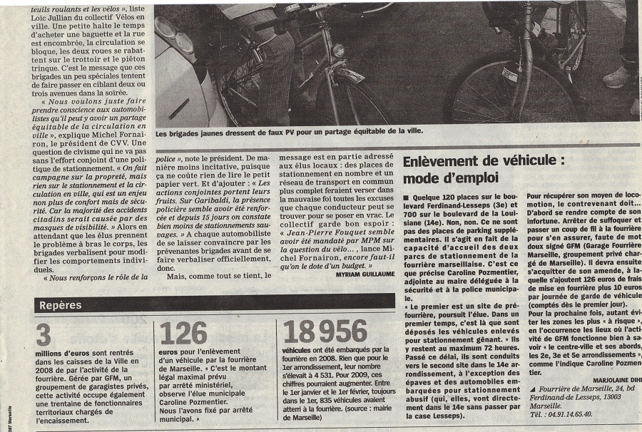 2009.03.27.La Marseilaise.La traque au stationnement sauvage2 JPG