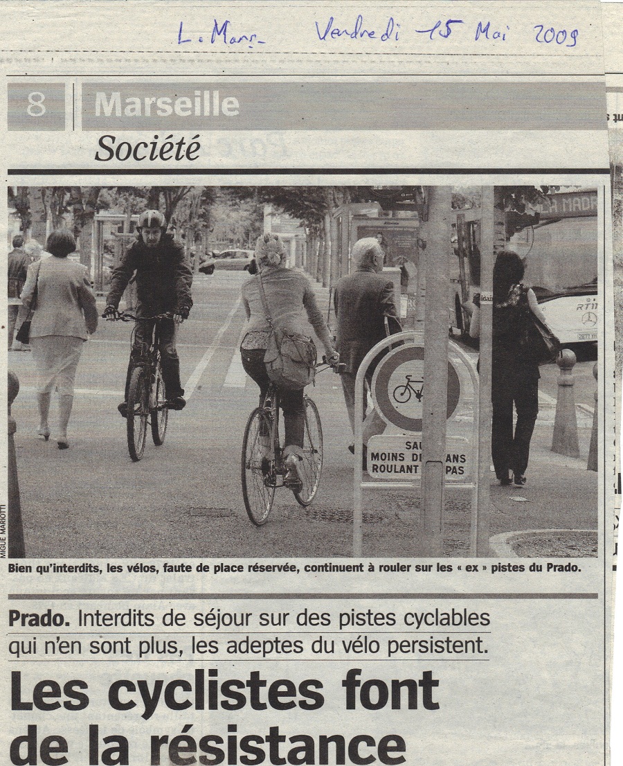 2009.05.15.La Marseillaise.Les cyclistes font de la résistance