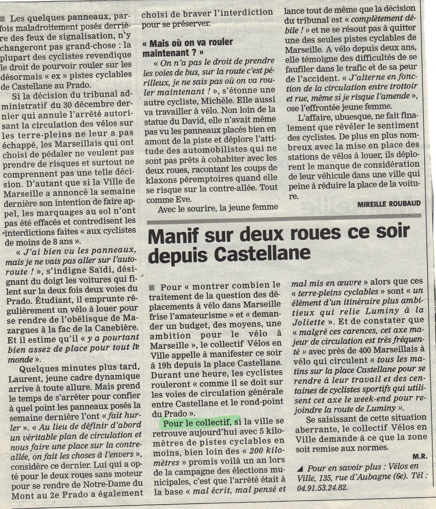 2009.05.15.La Marseillaise2.Les cyclistes font de la résistance