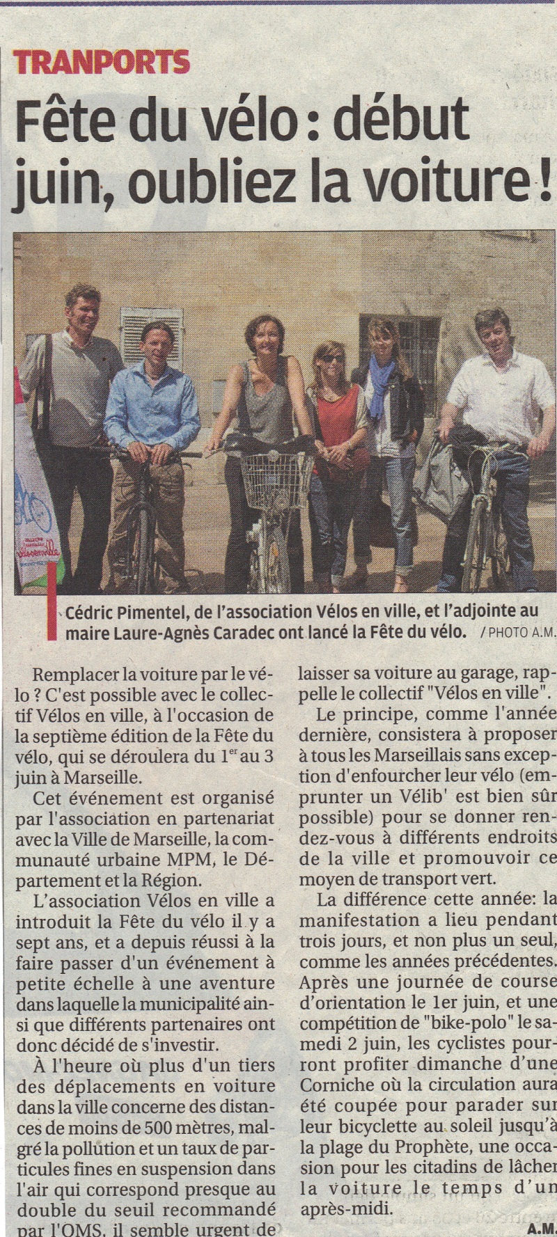 2012.05.15.La Provence. Fête du vélo début juin oubliez la voiture800