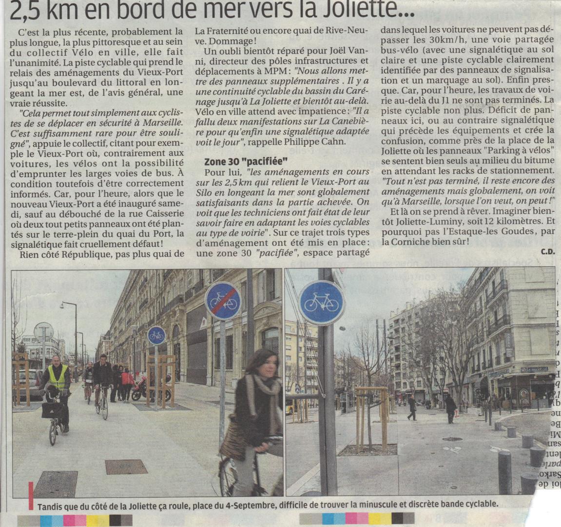 2013.03.06.LaProvence.Les vélos rament pour obtenir des pistes cyclables 2 1151x1080