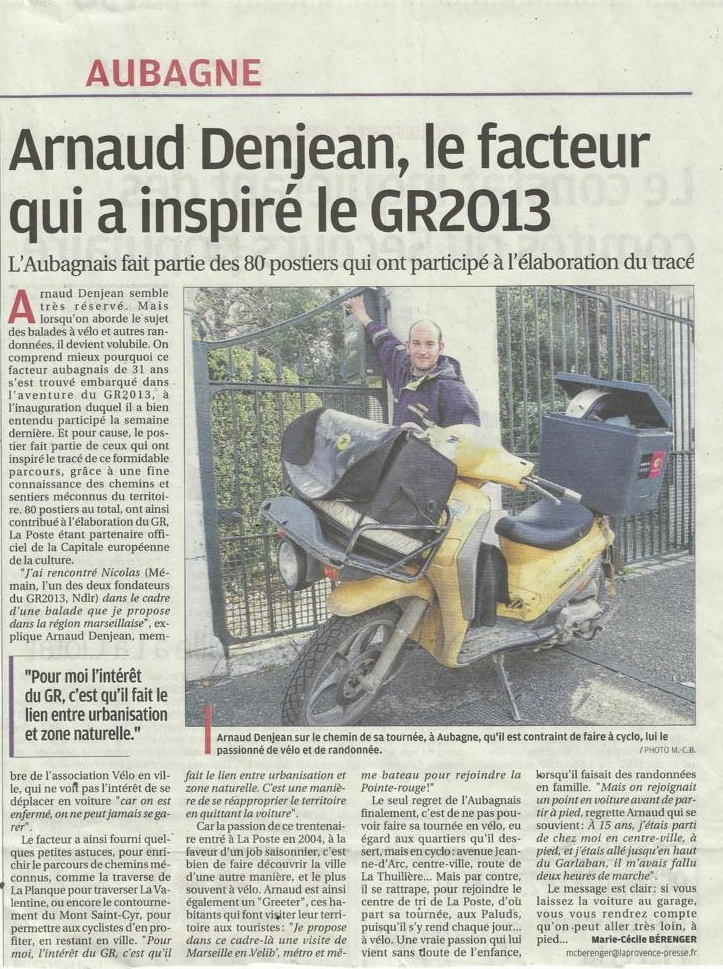 2013.03.LaProvence.Arnaud Denjean le facteur qui a inspiré le GR2013 785x1080