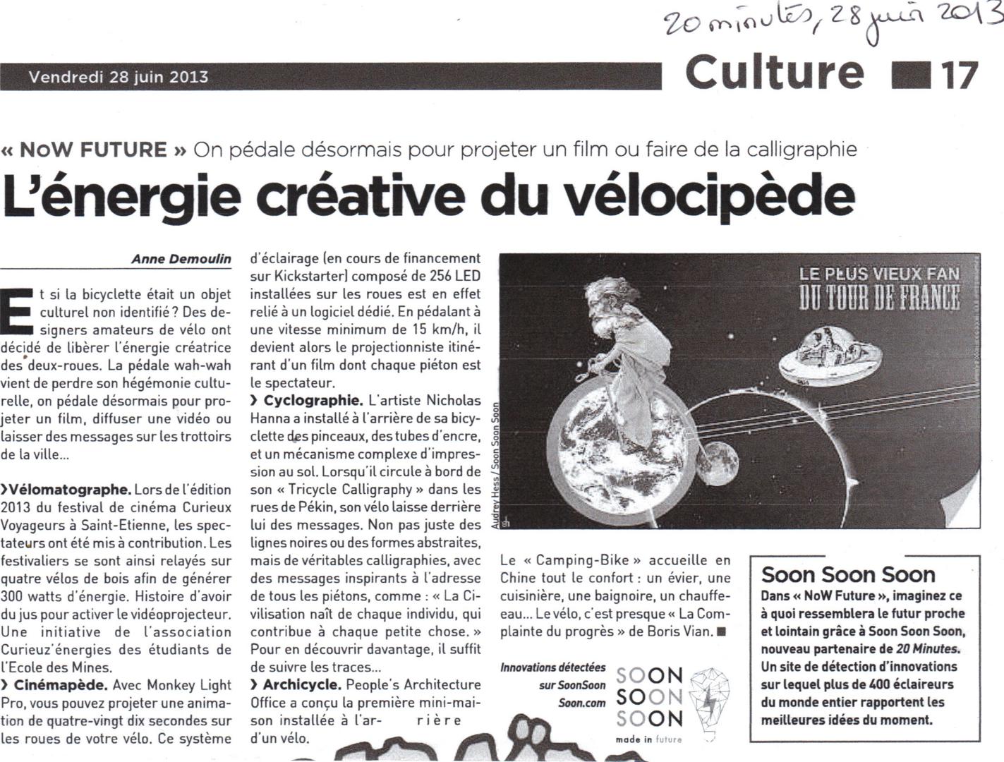 2013.06.28.20minutes.Lénergie créative du vélocipède1423x1080