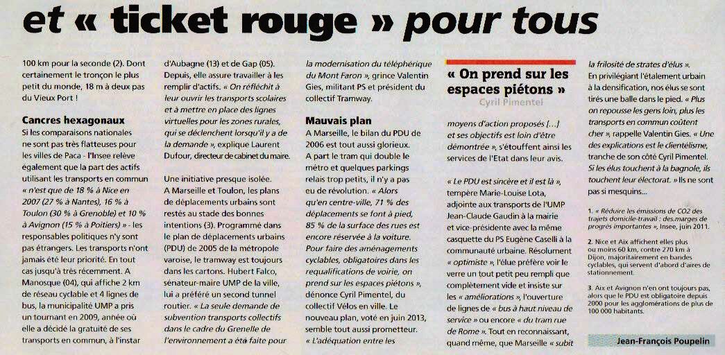 Collectif Vélos en Ville Municipales 2014 Aménagement cyclable Table ronde Livre blanc Questionnaire USES