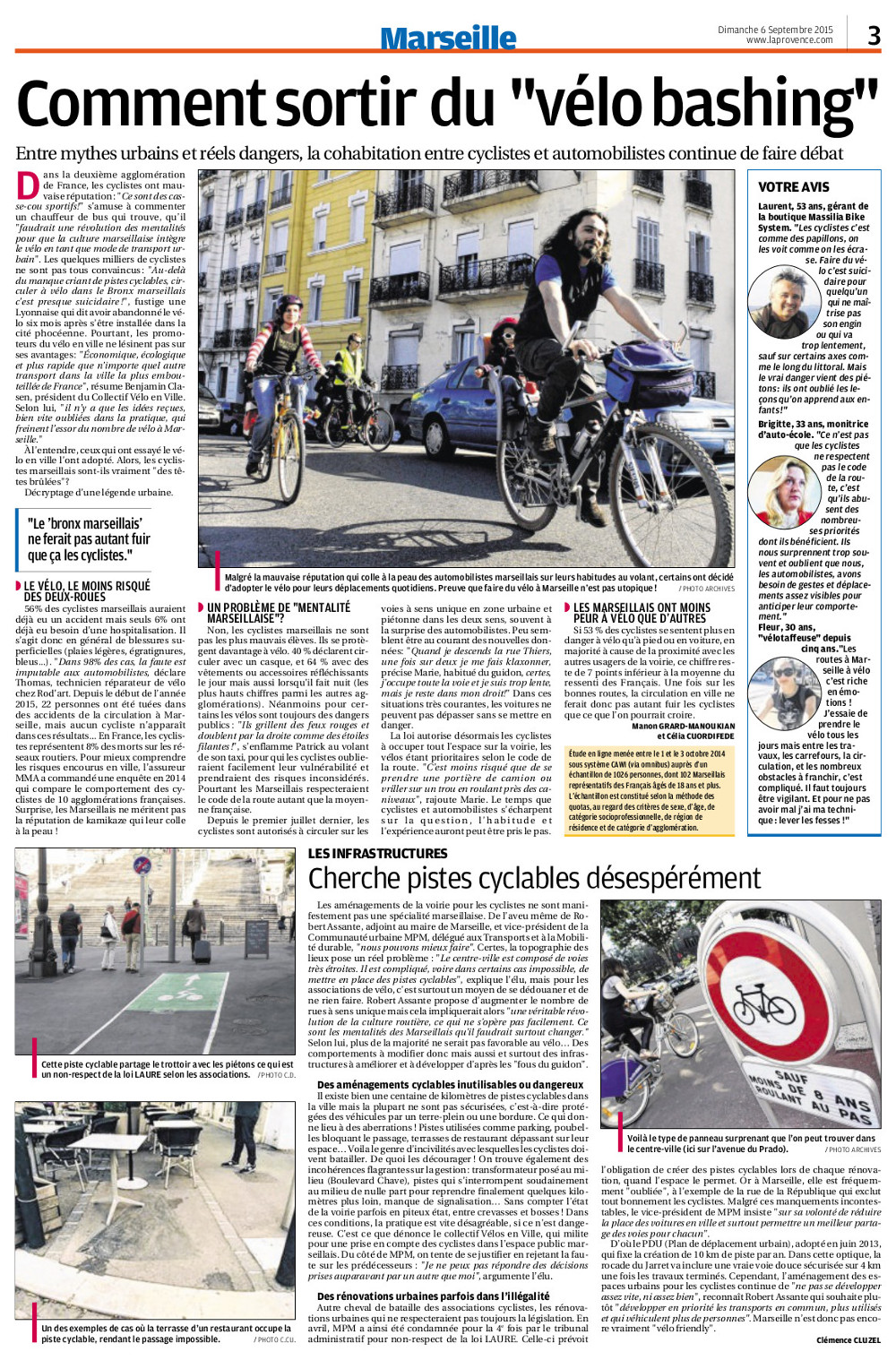 Collectif Vélos en Ville bicyclette La Provence Marseille