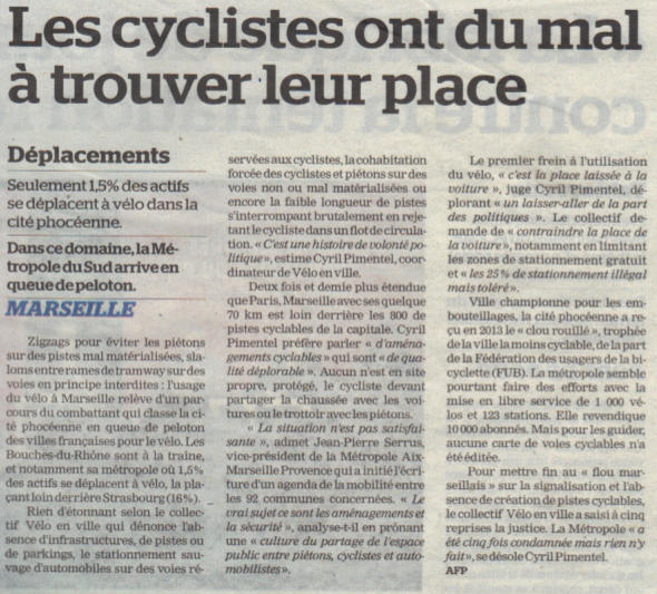 LaMarseillaise 08022017, Collectif Vélos en Ville, Marseille, La Marseillaise, cycliste, aménagements cyclables