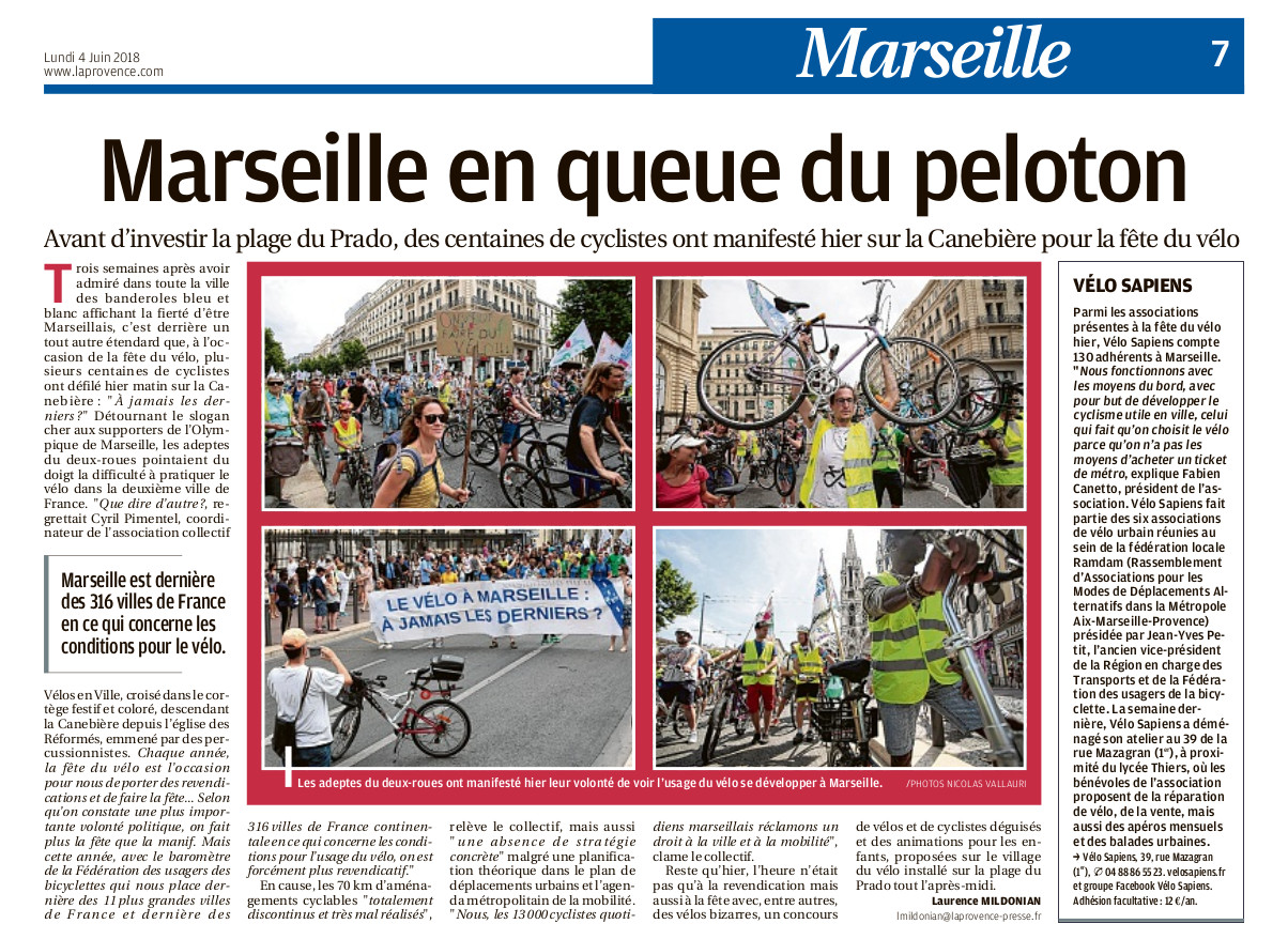 La Provence 04 juin 2018 FDV