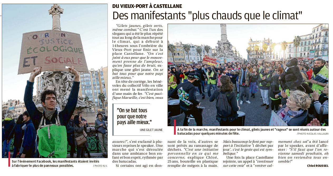 La provence 9 12 18 manif climat