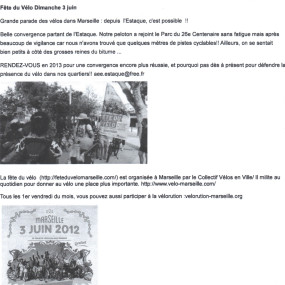 Action Environnement Estaque 10 juin 2012 - Collectif Vélos en Ville