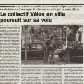 La Marseillaise 5 juin 2012 - Collectif Vélos en Ville
