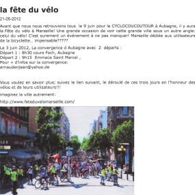 Aubagne en Vélo 21 mai 2012 - Collectif Vélos en Ville