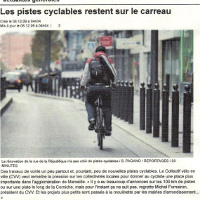 20 minutes 8 décembre 2009 - Collectif Vélos en Ville