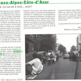 Vélocité n°98, décembre 2008 - Collectif Vélos en Ville