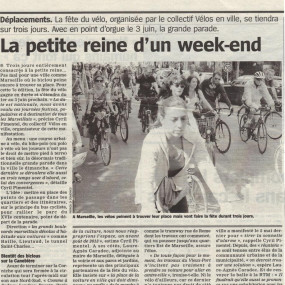 La Marseillaise 15 mai 2012 - Collectif Vélos en Ville