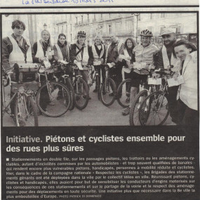 La Marseillaise, 18 mars 2011 - Collectif Vélos en Ville