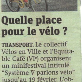 Métro 16 février 2011 - Collectif Vélos en Ville