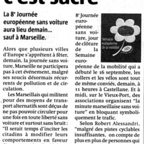 Métro, 21 septembre 2005 - Collectif Vélos en Ville