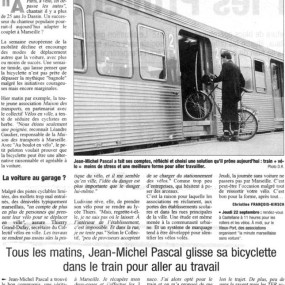La Provence 20 septembre 2005 - Collectif Vélos en Ville