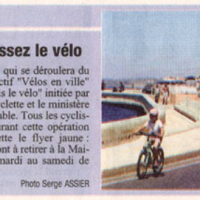 La Provence 15 septembre 2005 - Collectif Vélos en Ville
