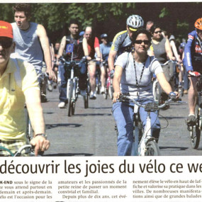 Métro, 3 juin 2005 - Collectif Vélos en Ville