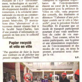 La Provence 27 mars 2005 - Collectif Vélos en Ville