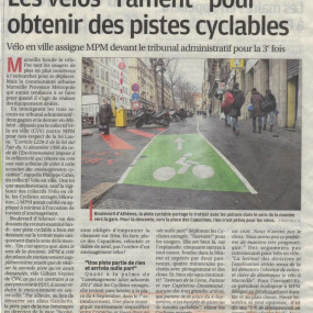La Provence, 6 mars 2013 - Collectif Vélos en Ville
