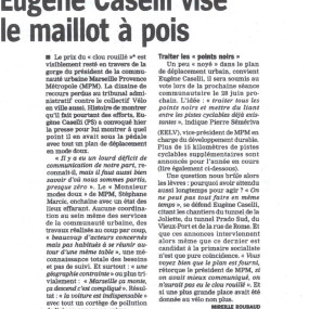 La Marseillaise, 1er juin 2013 - Collectif Vélos en Ville