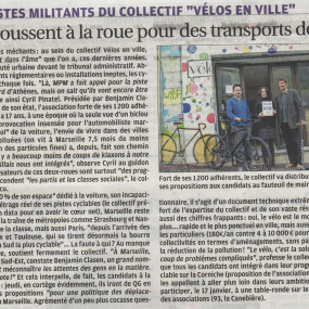 La Provence, 7 janvier 2014 - Collectif Vélos en Ville