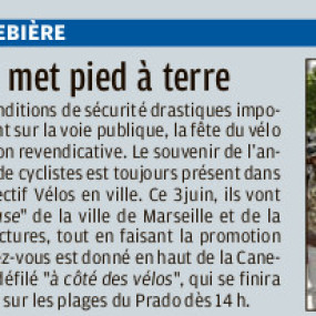 La Provence, 01 juin 2018 - Collectif Vélos en Ville