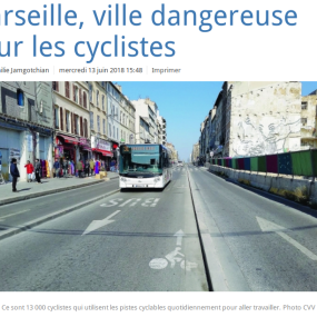 La Marseillaise, 13 juin 2018 - Collectif Vélos en Ville