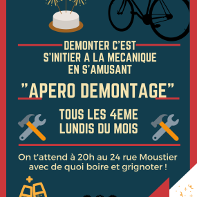 Apéro-Café-Démontage du lundi 25 novembre ! - Collectif Vélos en Ville