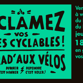 Communiqué de presse :  Action protestation à vélo contre la suppression des Corona Pistes sur le Prado 1 - Collectif Vélos en Ville